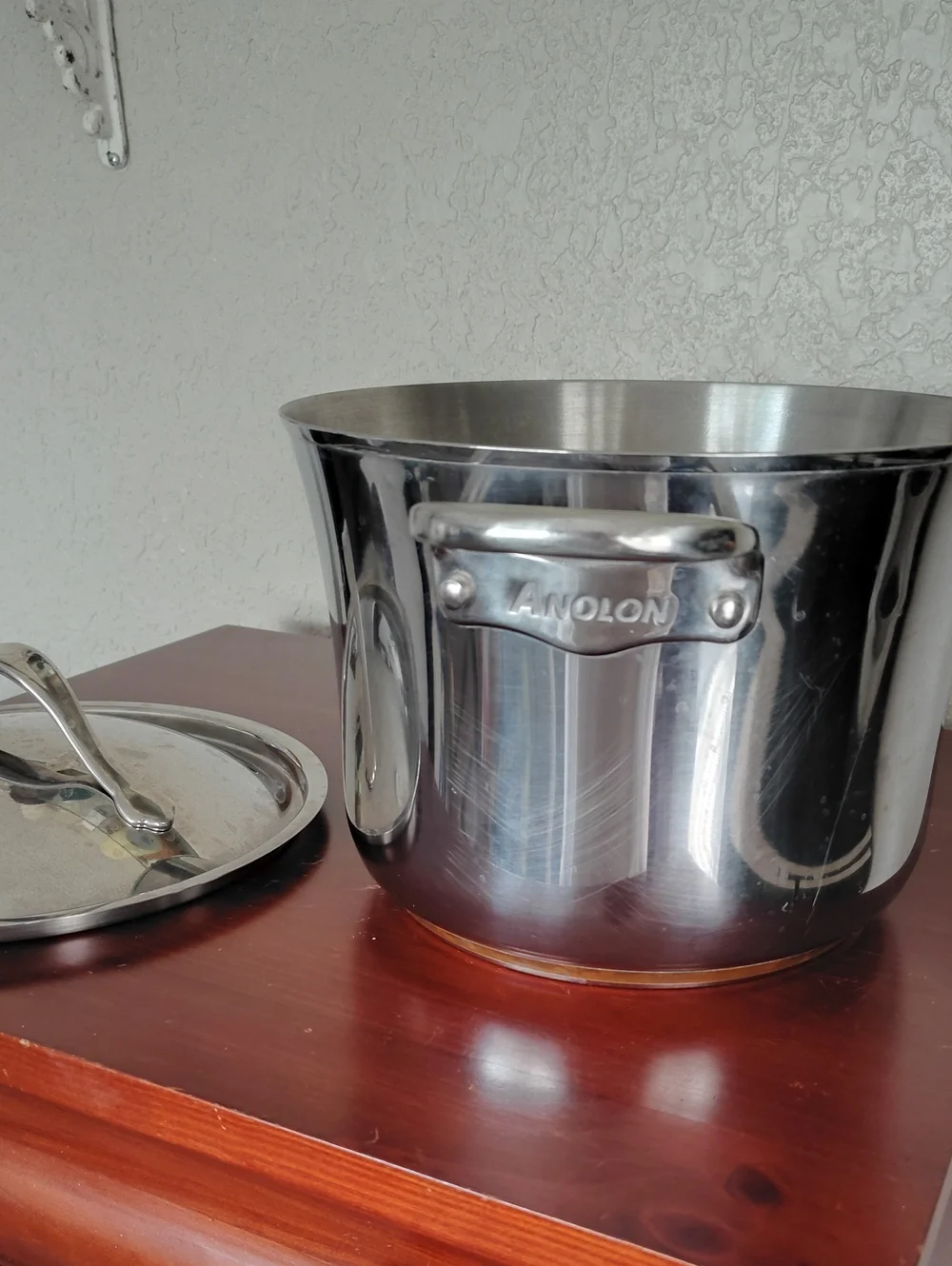Anolon Stainless Steel Copper Bottom 6.5 Quart Stockpot